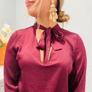 Forever 21 Burgundy Rust Shirt Size Large